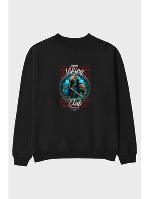 Ankhises Freyr Ön Baskılı Oversize Sweatshirt Erkek Kadın Unisex