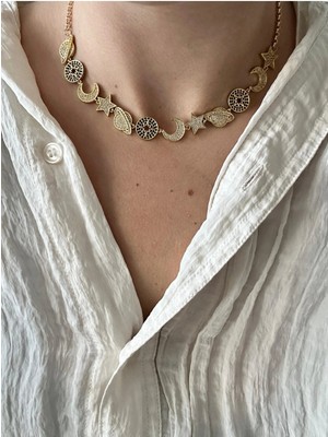 Çelik Özel Seri Manifest Şans Gezegen Kolye