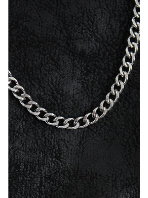 Ne Verelim Size 316L Çelik Klasik Zincir Model Gümüş Renk Erkek Kolye - TJ-ERK1388