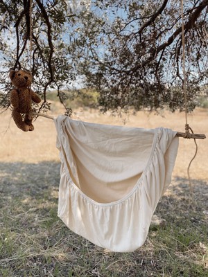 Naturaborn Gots Organik Sertifikalı Bebek Örme Latikli Çarşaf