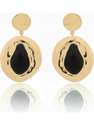 14K Çelik Üzeri Altın Kaplama Sallantılı Mng Küpe