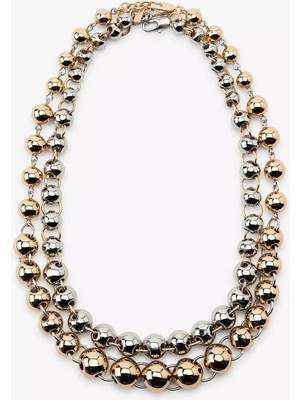 Çelik Zr Tasarım Ikili Set Kolye