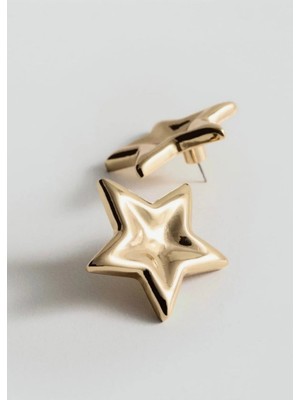 Kadın Çelik Yıldız Star Küpe