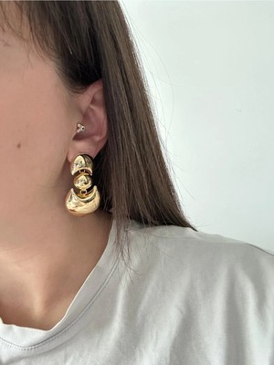 Çelik Gold Basic Cudy Küpe