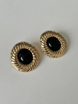 14K Burgu Desenli Kemik Küpe