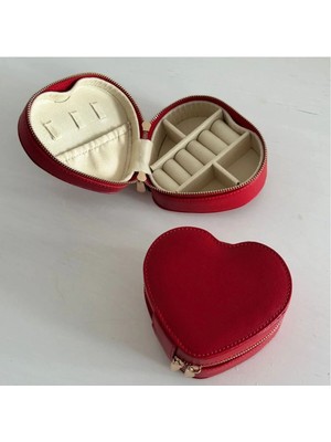 Kırmızı Kalp Takı Çantası