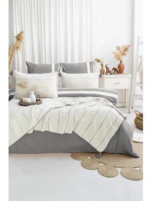 Şaheser Home Collection Eva Çeyiz Seti – Modern Çizgilerle Tasarlanmış %100 Pamuk Jakarlı 6 Parça Yatak Odası Takımı