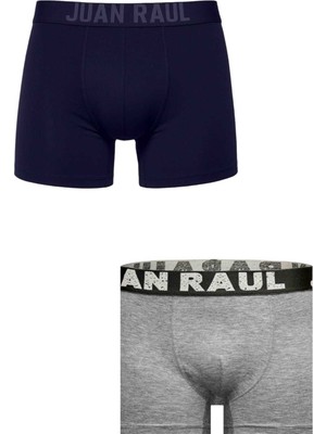 Rizzup Lacivert-Gri Büyük Beden Erkek Boxer 2’li Set – Premium Konfor – Likralı Yapı 2603115