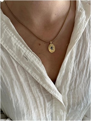 14K Çelik Tarot Kolye