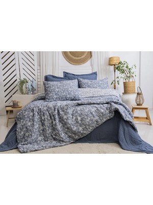 Şaheser Home Collection Rebel Jakarlı Müslin Nevresim Takımı | %100 Pamuk Ipliği Boyalı