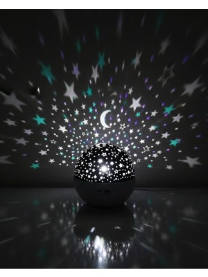 Shopwave Zaman Ayarlı Fişli Yıldız Projektör Ortam Lambası