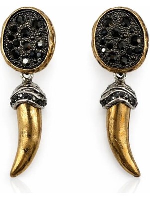Bronz Zr Zirkon Taşlı Küpe