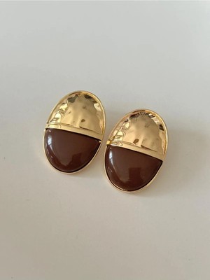 14K Çelik Üzeri Altın Kaplama Vintage Küpe