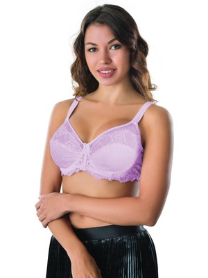 Beruflic Lila Mı Angel 170 C Balenli Brode Toparlayıcı Sütyen