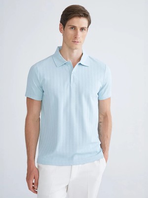 LC Waikiki Mavi Polo Yaka Erkek Tişört