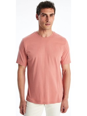 LC Waikiki Mercan Bisiklet Yaka Penye Erkek Tişört