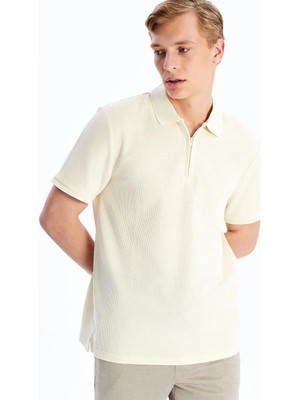 LC Waikiki Sarı Polo Yaka Kısa Kollu Erkek Tişört