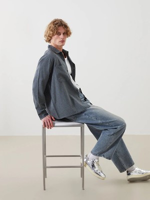 LC Waikiki Haki Rahat Kalıp Ekose Yün Karışımlı Erkek Gömlek