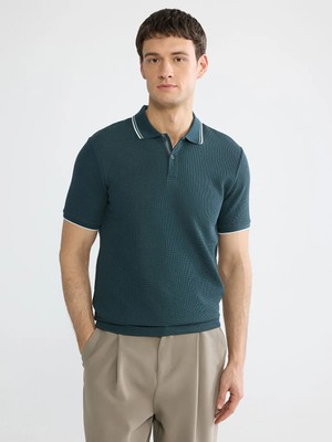 LC Waikiki Yeşil Polo Yaka Erkek Tişört