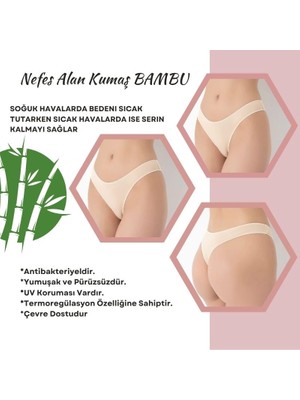 EkoAlışverişDünyam G-Box 936 Bayan Bambu 3'lü String
