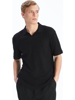 LC Waikiki Siyah Polo Yaka Erkek Tişört