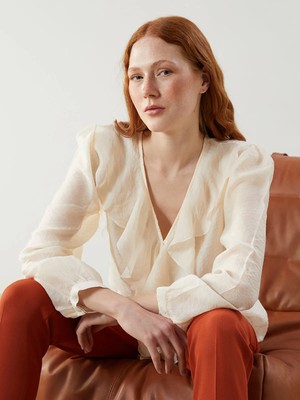 Lc Waikiki Yeni Sezon V Yaka Kadın Bluz