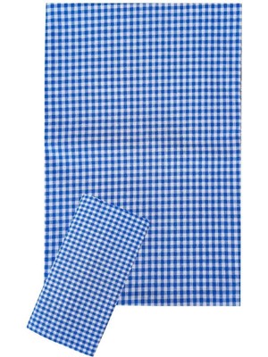 Tkçtb Zefir Desen Sofra Bezi Masa Örtüsü 170 x 170 cm Mavi Tkçtb