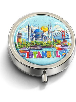 Store Mania Istanbul Temalı Sağlık Ürünü Saklama Kutusu - Model 7 STRMIA-RSTTT34