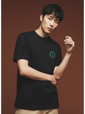 8 Heavy Weight Tee Ön ve Arka Baskılı T-Shirt