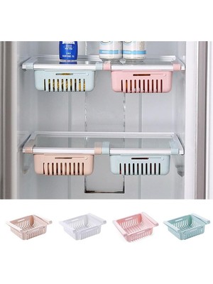 Store Mania Ieg™ Çok Amaçlı Uzayıp Kısalabilir Buzdolabı Düzenleyici Sepeti Rafı ()