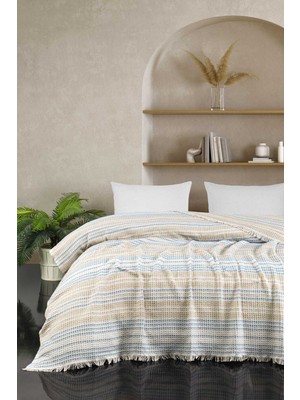 Tkçtb Çift Kişilik Yatak Pikesi Güneş Bej 200 x 230 cm Tkçtb