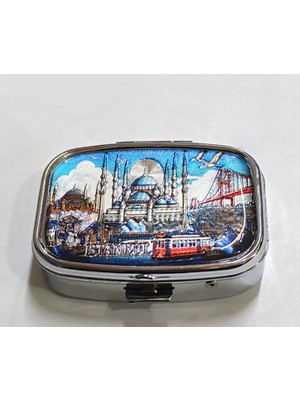 Store Mania Istanbul Temalı Sağlık Ürünü Saklama Kutusu - Model 3 STRMIA-RSTTT34