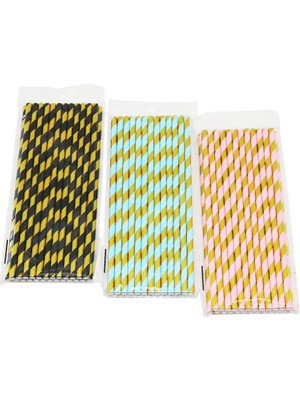 Store Mania Ieg™ 25 Adet Kağıt Kokteyl Pipet  ()