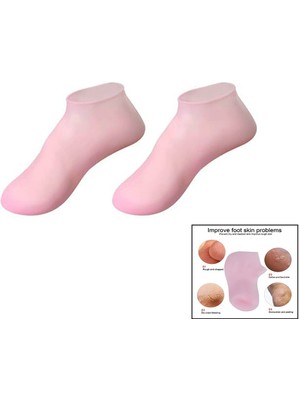 Store Mania Ieg™ Silikon Çorap  Nemlendirerek Doğal Sağlıklı Görünüm Sağlayıcı ()