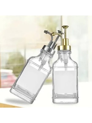 Store Mania Ieg™ Cam Sıvı Sabunluk Losyonluk Krom