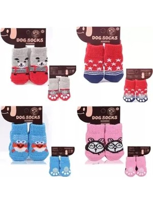 Store Mania Ieg™ Kedi Köpek Kaydırmaz Örme Çorap