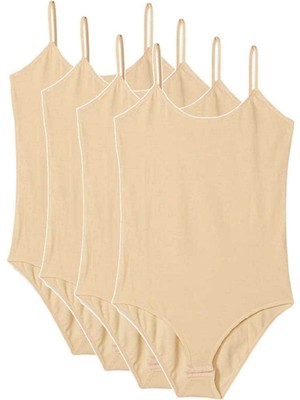 Store Mania Ieg™ 4 Adet Ip Askılı Kadın Çıtçıtlı Body Ten
