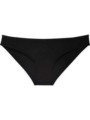 Store Mania Ieg™ Siyah Kadın Günlük Pamuklu Likralı Özel Poşet Içinde Taşınabilir Acil Durum Slip K�