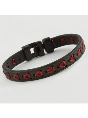 Store Mania Ieg™ Üçgen Kaliteli Suni Deri Bileklik