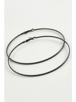 Store Mania Ieg™ Zincir Desenli Metal Halka Küpe 8-9-10 cm