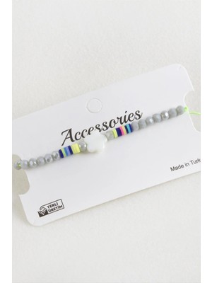 Store Mania Ieg™ Çiçek Sedef Kristal Makrome Ip Bileklik