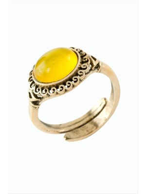 Store Mania Ieg™ Oval Doğaltaşlı Otantik Yüzük