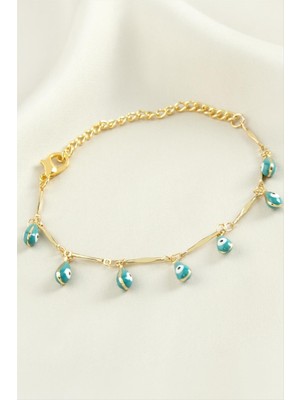 Store Mania Ieg™ Damla Nazar Boncuk Mineli Bileklik