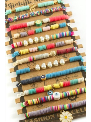 Store Mania Ieg™ Karışık Fimo Boncuk Bileklik