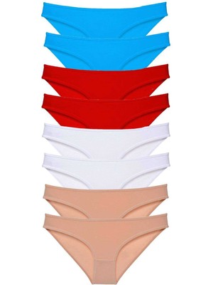 Store Mania Ieg™ 8 Adet Süper Eko Set Likralı Kadın Slip Külot 529