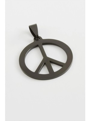 Store Mania Ieg™ Barış Işareti Çelik Kolye Ucu 2,5 cm