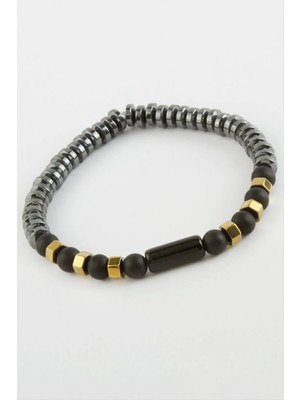 Store Mania Ieg™ Hematit Onix Doğaltaş Bileklik