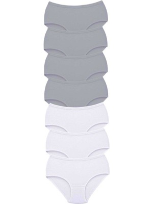 Store Mania Ieg™ 7 Adet Tutku Kadın Yüksek Bel Bato Kalın Lastik Külot S10