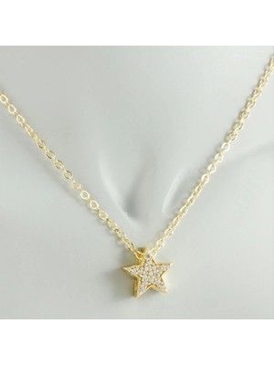Store Mania Ieg™ Yıldız Zirkon Taşlı Trend Kolye