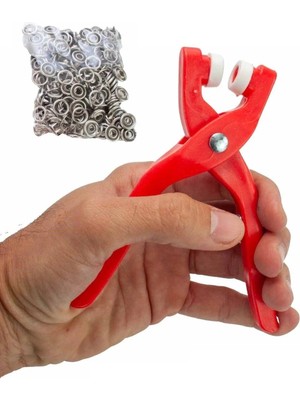 Store Mania Ieg™ Yuvarlak Halkalı Kuş Gözü Pensesi 9.5 mm - Bebek Elbise Çıtçıt Montaj Seti 100LÜ